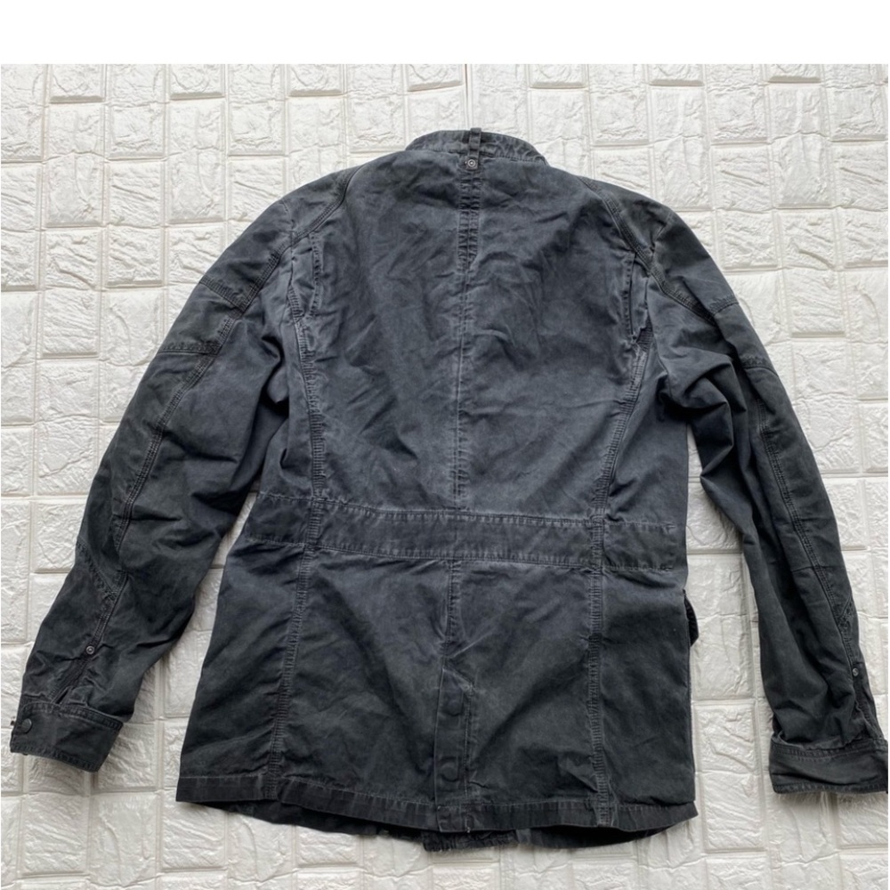 Diesel Distressed grey Moto Military Field jacket